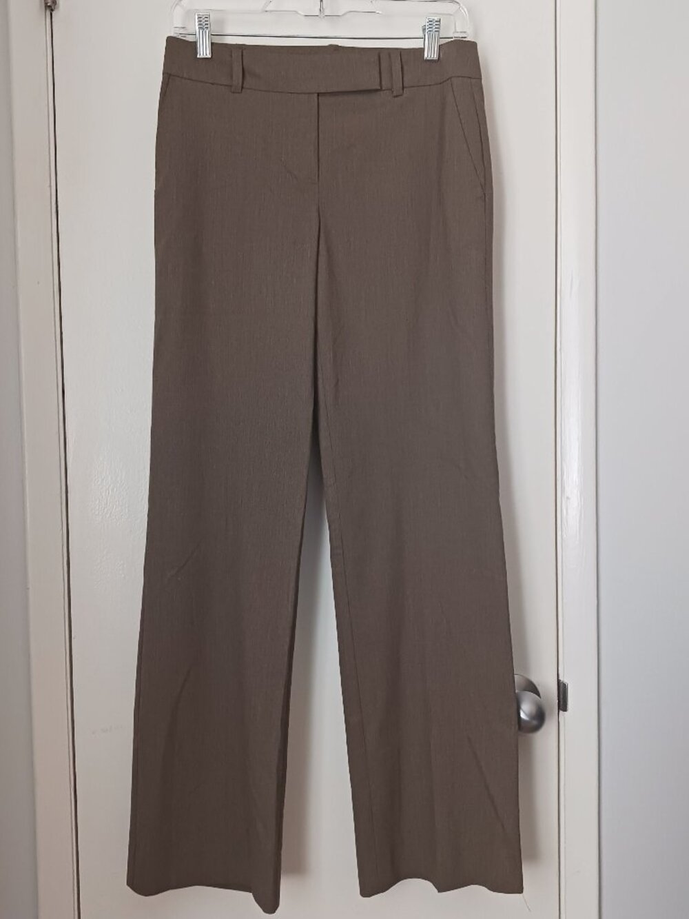 Ann Taylor Signature Women’s Brown Lined Dress Trouser Pants Size 0 Straight Leg